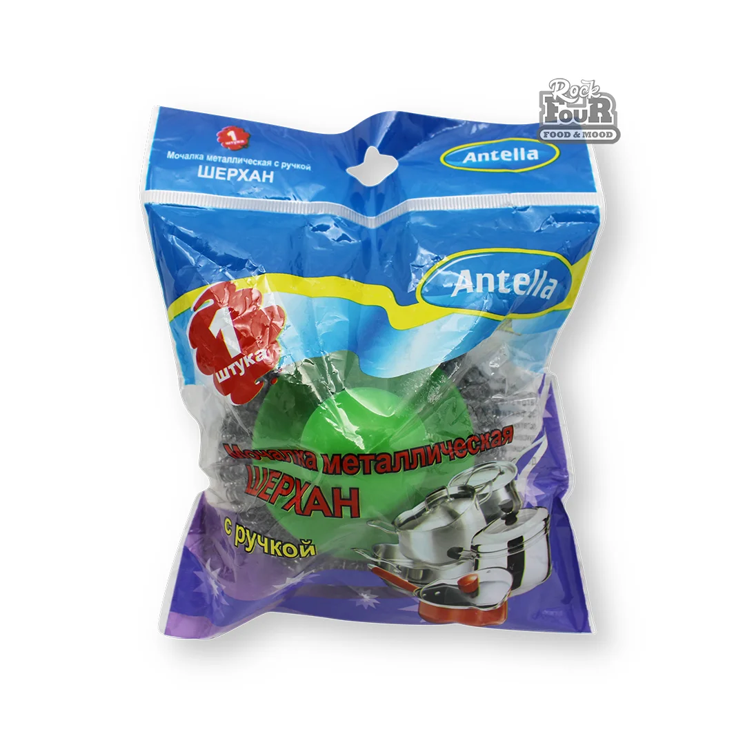 Սպունգ մետաղական «Antella» բռնակով 1հատ